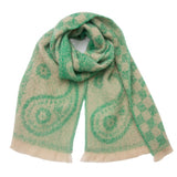 Versatile Paisley Jacquard Winter Scarf