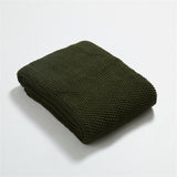 Coperta per divano lavorata a maglia in ciniglia nordica