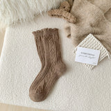 Japanese Style Wool Mid-Calf Socks