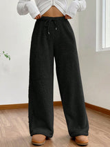 Home pants made of soft, plush wool