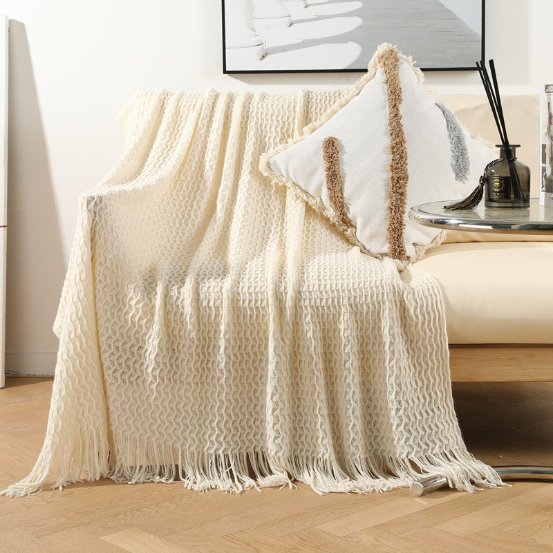Nordic Knitted Sofa and Nap Blanket