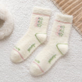 Women's Strawberry Winter Sleeping Socks