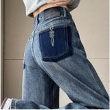 Traditional Straight High-Waist Jeans