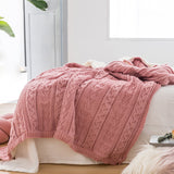 European Style Retro Knitted Sofa Blanket