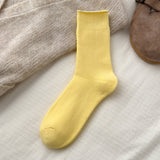 Plush Mid-Calf Cotton Socks