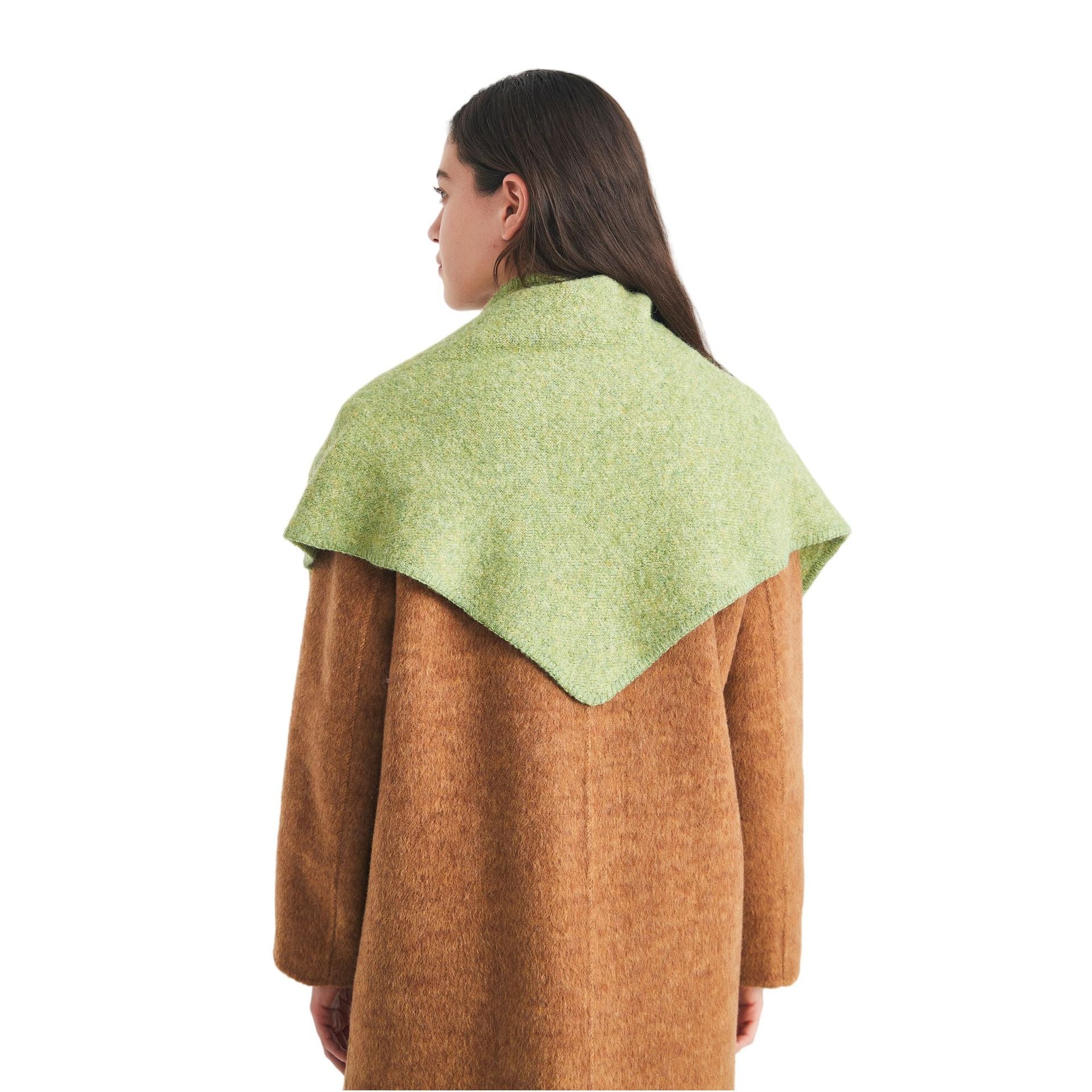 Korean Style Wool Triangle Shawl Scarf