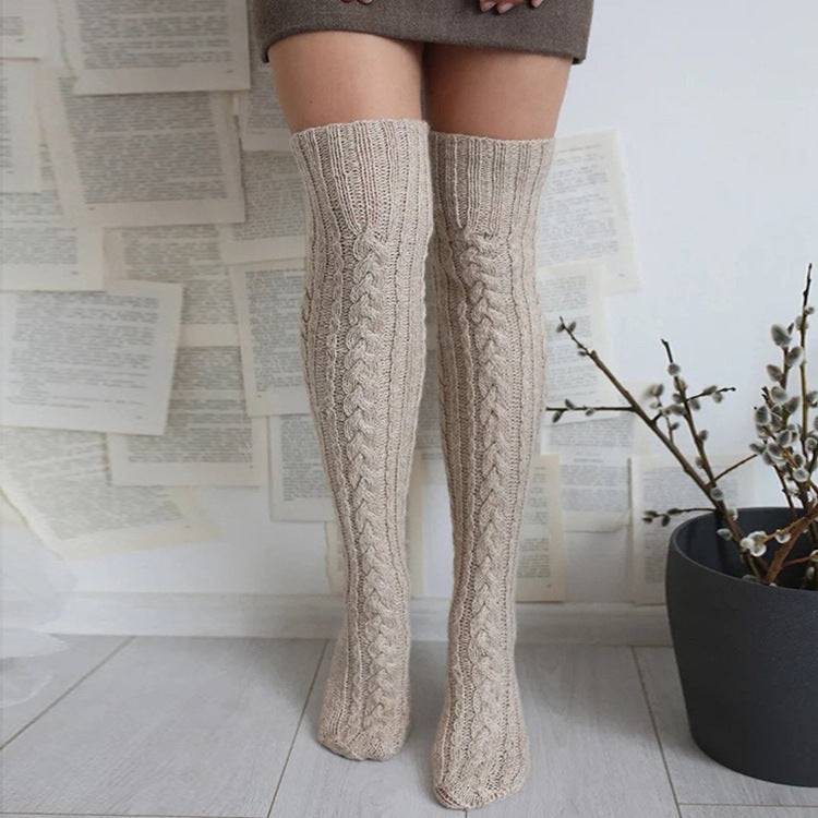 Women's Twist Bunching Woolen Socks
