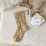 Japanese Style Wool Mid-Calf Socks