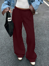 All-Match Draped Sports Casual Trousers