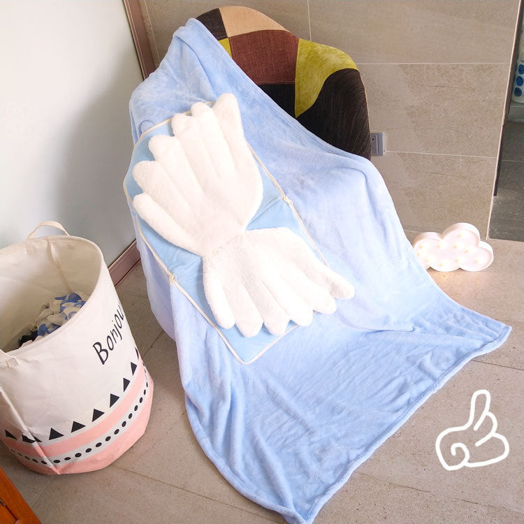 Cute Plush Napping Pillow Blanket