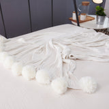 Cotton Knit Ball Carpet Blanket