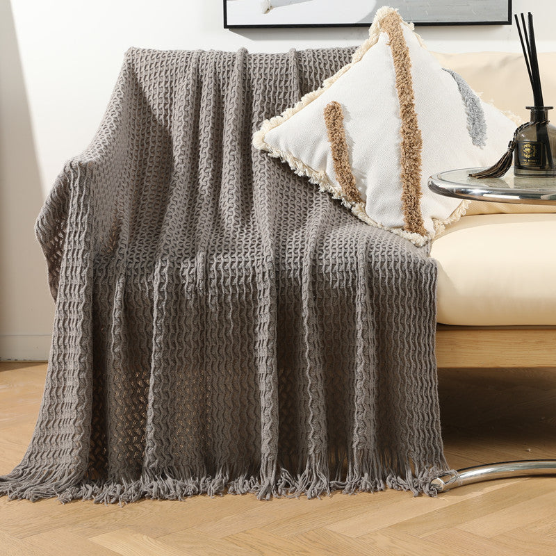 Nordic Knitted Sofa and Nap Blanket