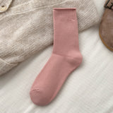 Plush Mid-Calf Cotton Socks