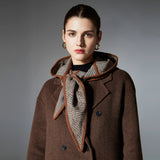 Elegant Houndstooth Plaid Shawl