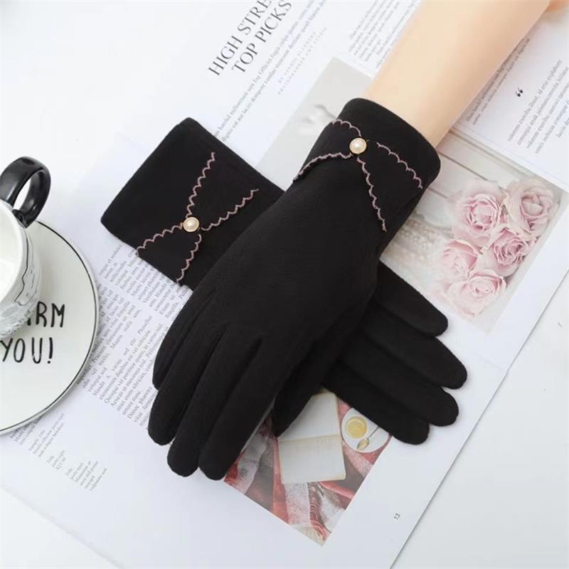 Winter Riding Gloves Made of Deerskin Velvet