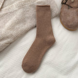 Plush Mid-Calf Cotton Socks