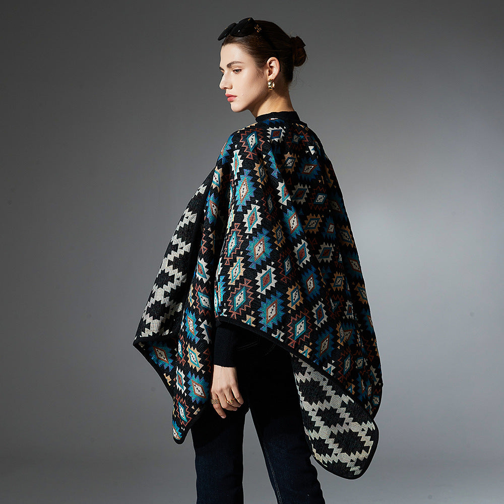 Vibrant Ethnic-Style Shawl