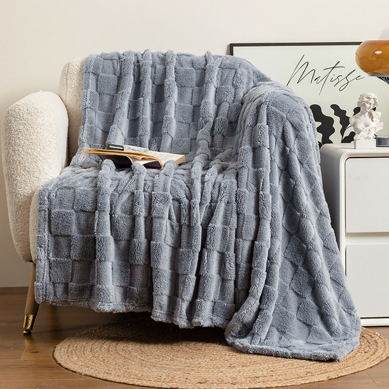 Thickened Cotton Velvet Sofa Blanket