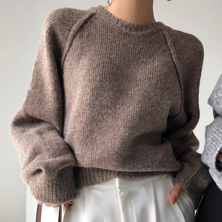 Casual Loose Knit Sweater for Women