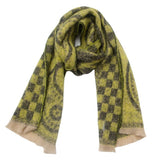 Versatile Paisley Jacquard Winter Scarf