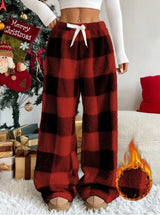 Comfortable Loose Checkered Trousers