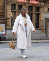 Пальто средней длины из плюша Teddy Bear для женщин