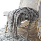 Nordic Knitted Woolen Bubble Blanket