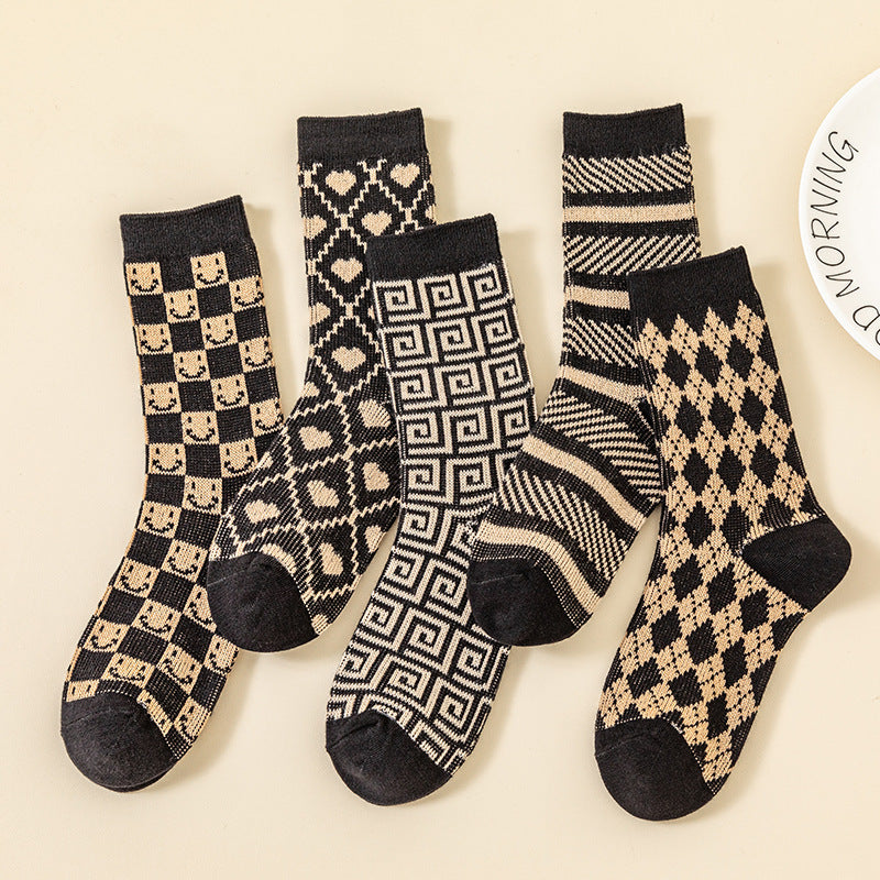 Women’s Double-Needle Mid-Calf Socks
