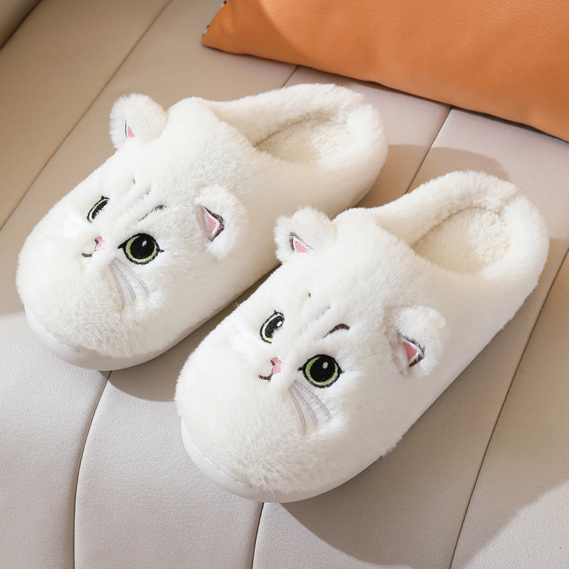 Adorable Cat Soft Indoor Slippers