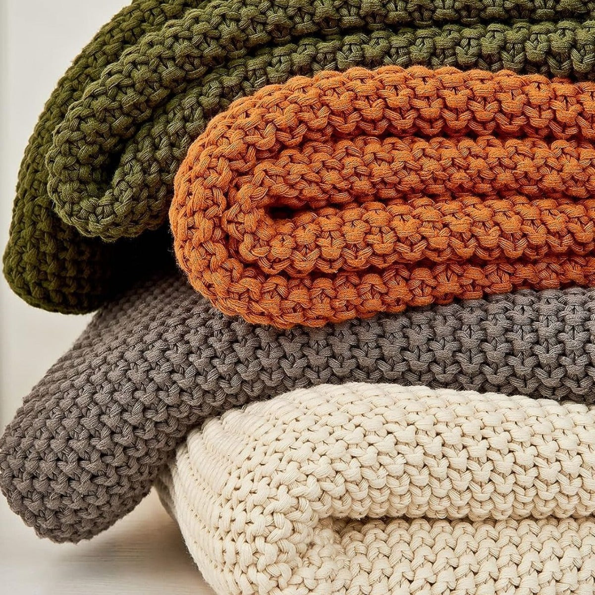 Retro Ethnic Knitted Sofa and Nap Blanket