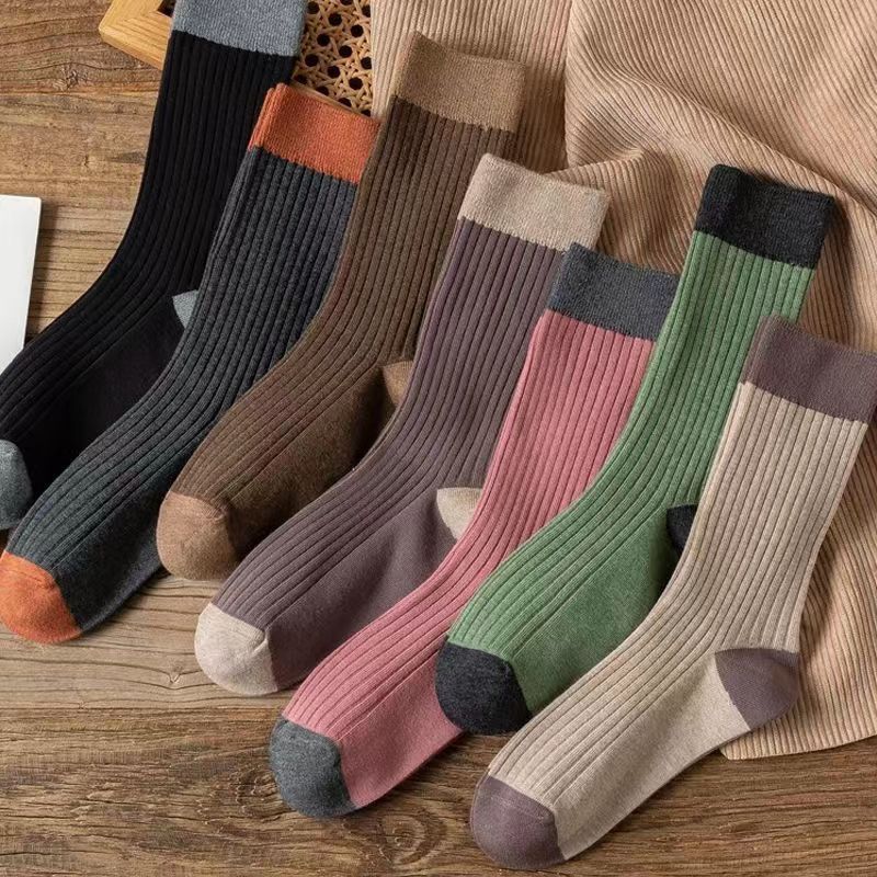 Women's Mori Mid-Calf Contrast Socks