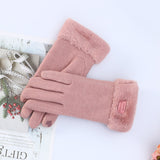 Cashmere Touch Screen Gloves in the Korean Style