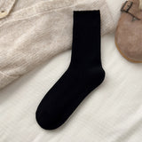 Plush Mid-Calf Cotton Socks