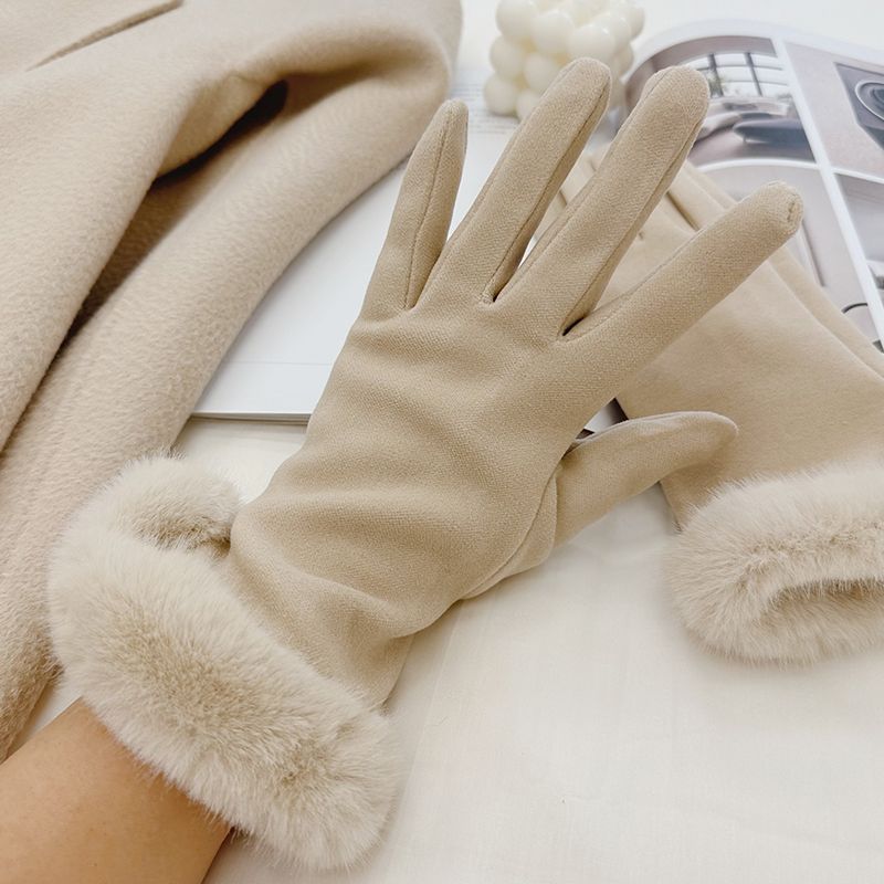French Vintage Dralon Gloves for Touch Screens