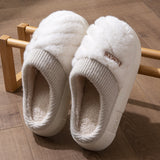 Kuschelige Hausschuhe aus Baumwolle