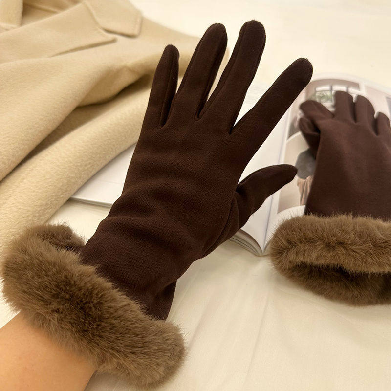 French Vintage Dralon Gloves for Touch Screens