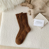 Japanese Style Wool Mid-Calf Socks