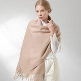High-End Wool Cloak Scarf for Women