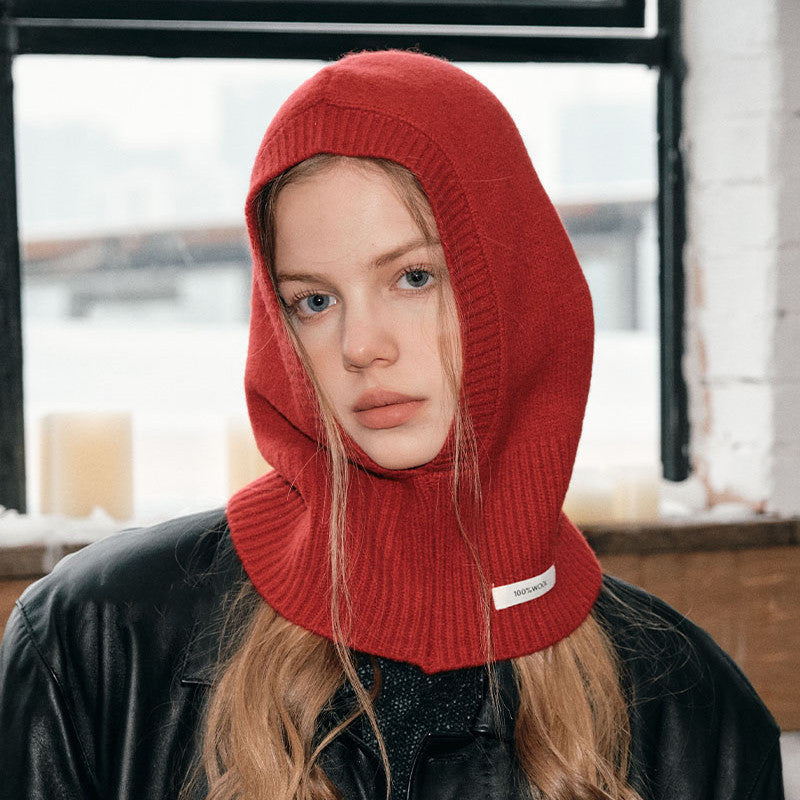 Vintage Wool Knitted Dome Earmuff Hat