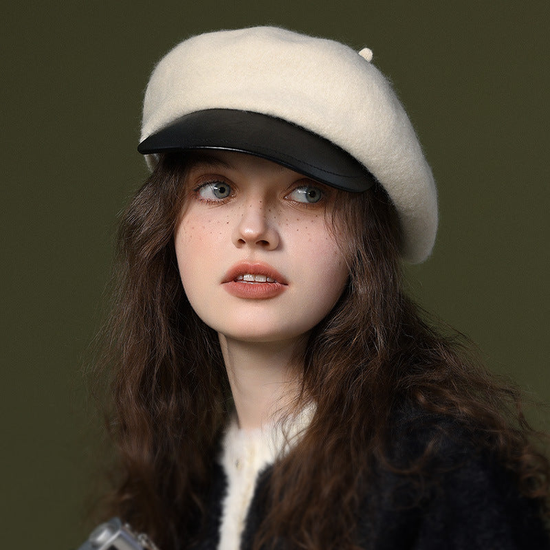 Vintage Wool Blend Painter Beret