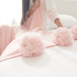 Cotton Knit Ball Carpet Blanket