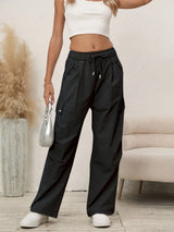 Wide-leg, high-waisted overalls