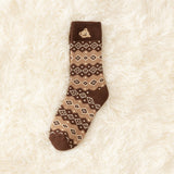 Женские утолщенные зимние носки на флисовой подкладке