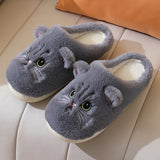 Adorable Cat Soft Indoor Slippers
