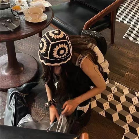 Vintage Knitted Fisherman Turban Hat