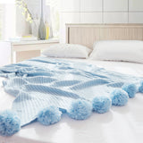 Cotton Knit Ball Carpet Blanket