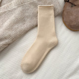 Plush Mid-Calf Cotton Socks