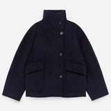 Casual Single-Breasted Coat with Pockets