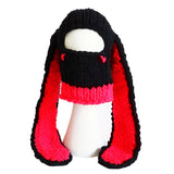 Gorro cálido de lana gruesa tejido a mano