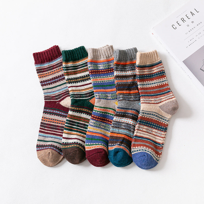 Cozy Fleece-Lined Terry Socks